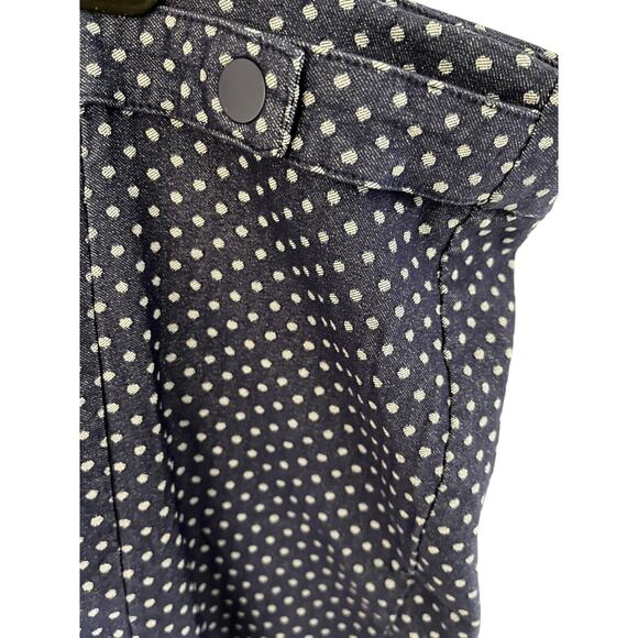 Zac & Rachel Woman 16W Pull On Denim Polka Dot Stretch Pants - Picture 4 of 8